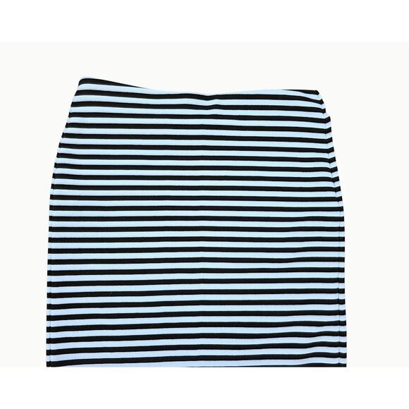 Gap Black and White Striped Bodycon Skirt S - Picture 4 of 5